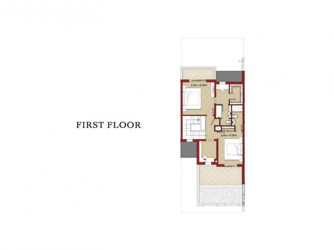 2 Bedroom Townhouse - Floor Plan