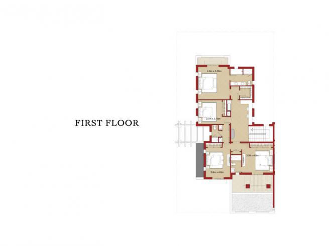 4 Bedroom Semi-detached Villa with Maid’s Room - Floor Plan